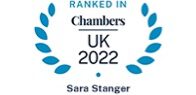Ranked in Chambers UK 2022 - Sara Stanger